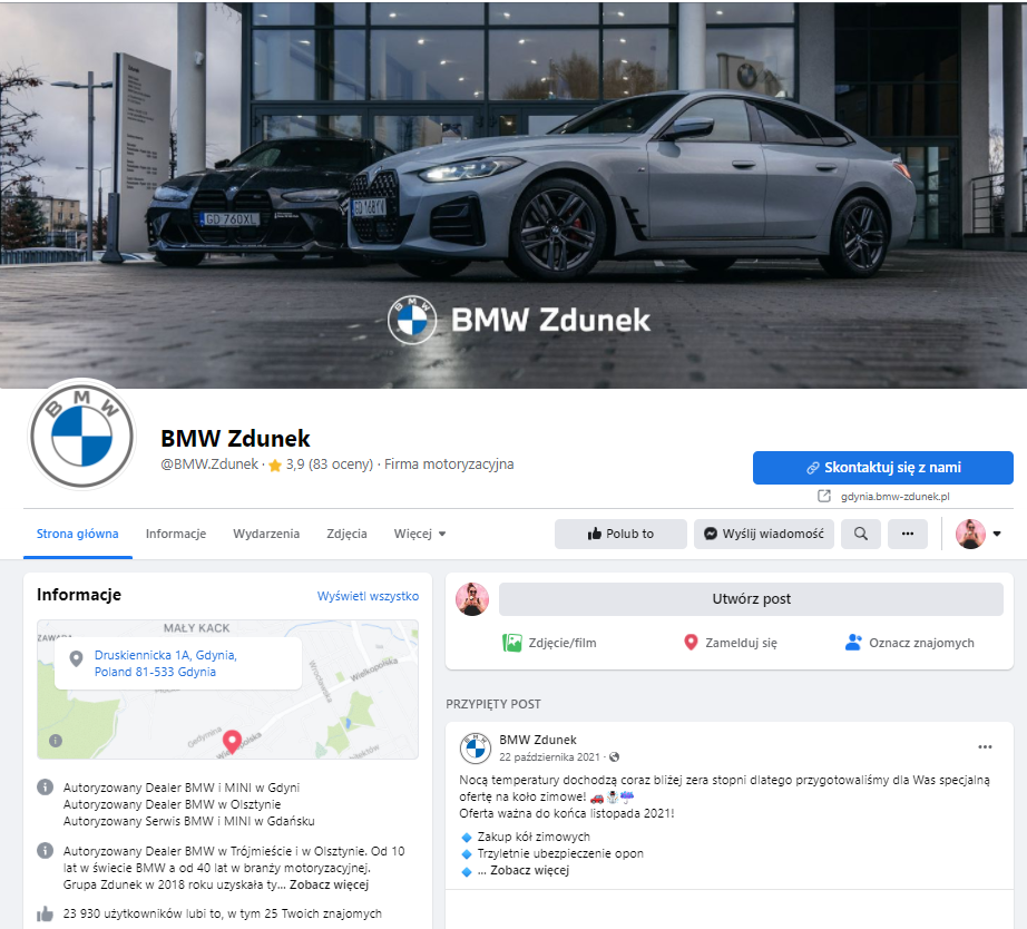 BMW Zdunek Pynci Social Media