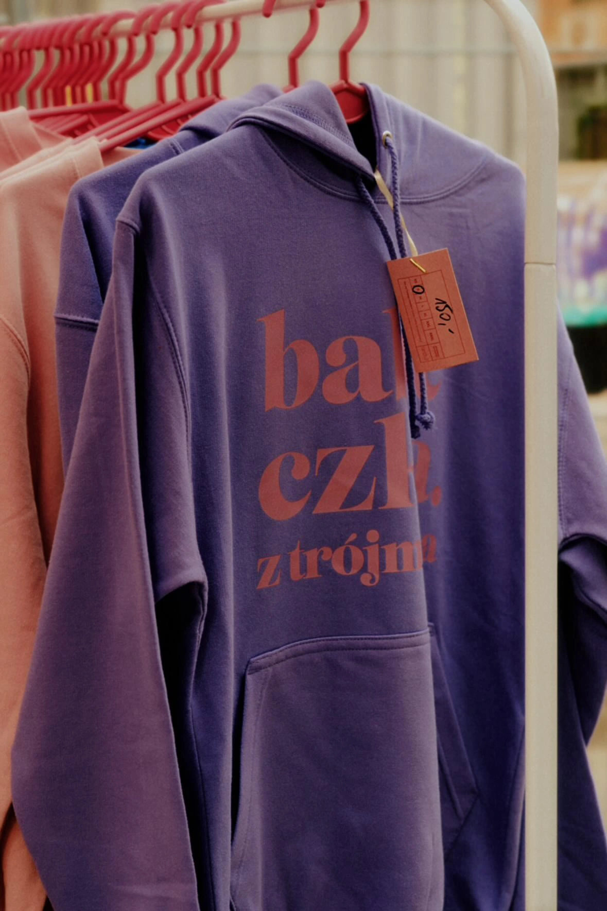 Bluza babeczkowa - lawendowa z kapturem LIMITOWANA